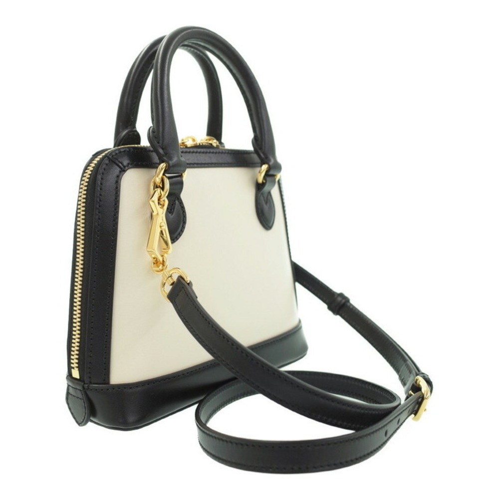 Gucci Horsebit Handle White Top 1955 Mystic Bag leather Black